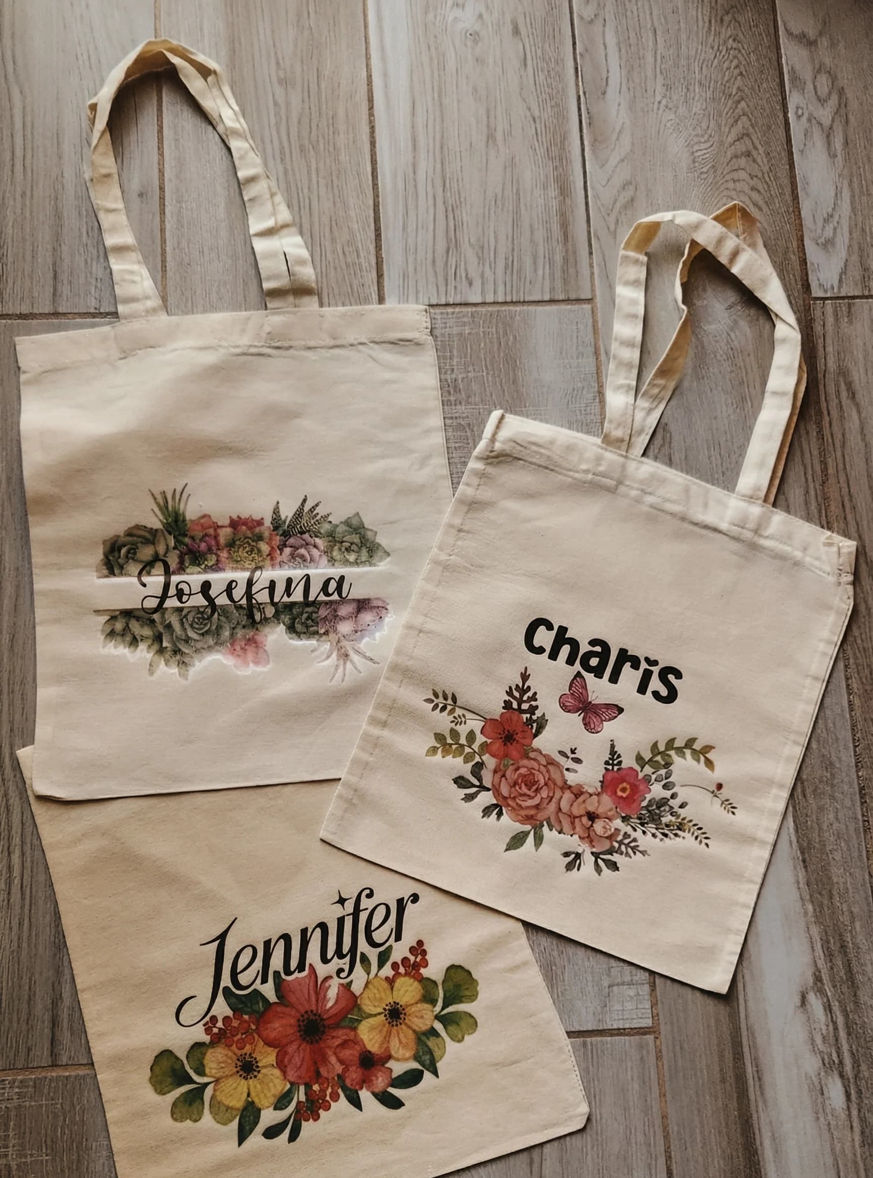 Bolsa tote de lona con diseño impreso