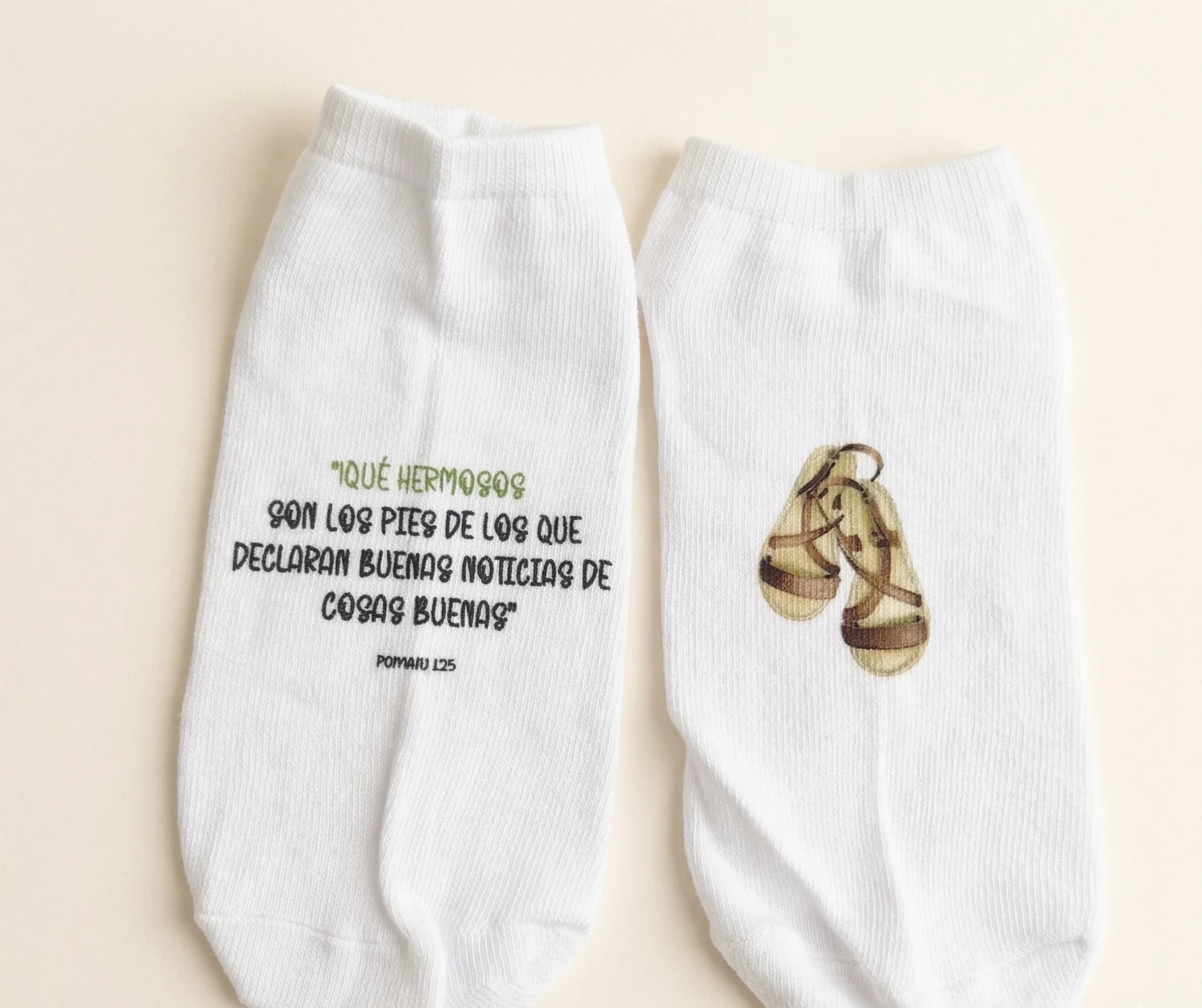 Calcetas con diseño personalizado estampado